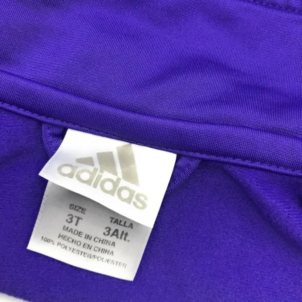 ADIDAS Kids Boy Purple Track Jacket Size 3T